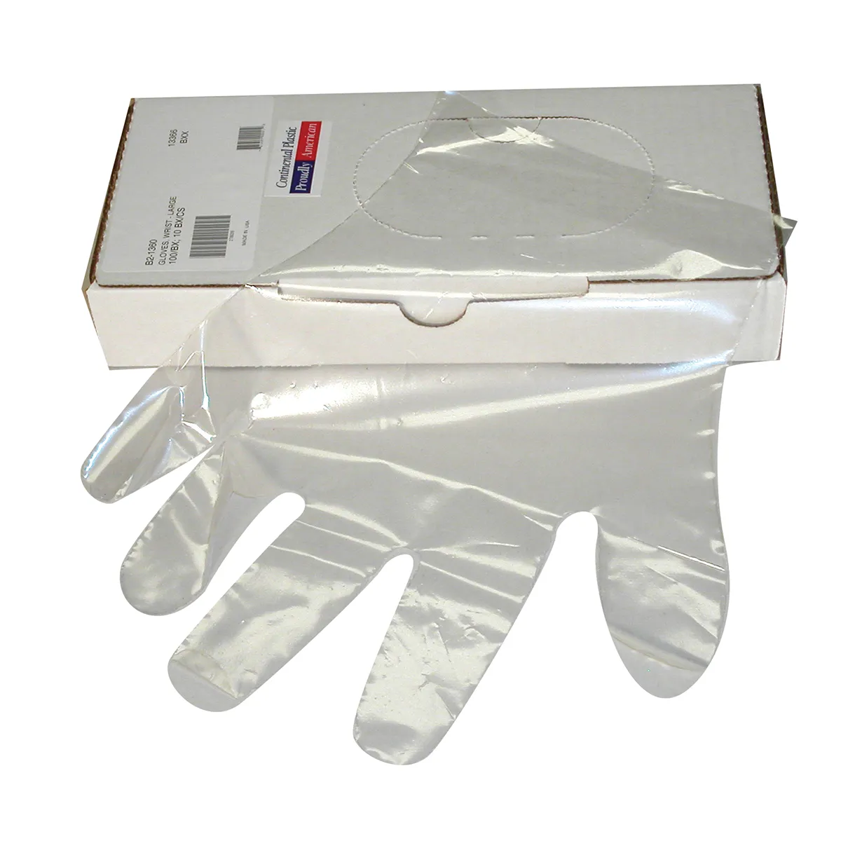 Continental Disposable Plastic Wrist Length Gloves 3 Continental Disposable Plastic Wrist Length Gloves