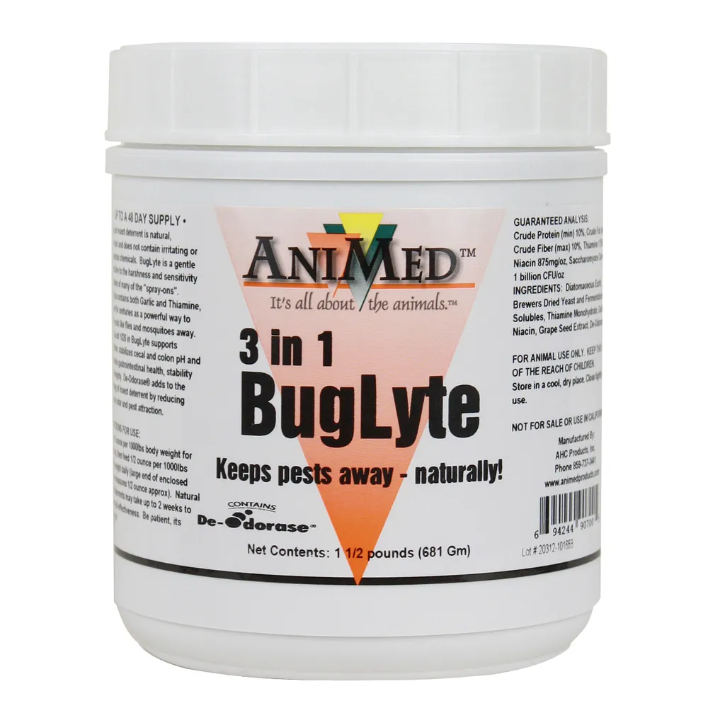 3 In 1 BugLyte Equine Fly Control Supplement 3 3 In 1 BugLyte Equine Fly Control Supplement