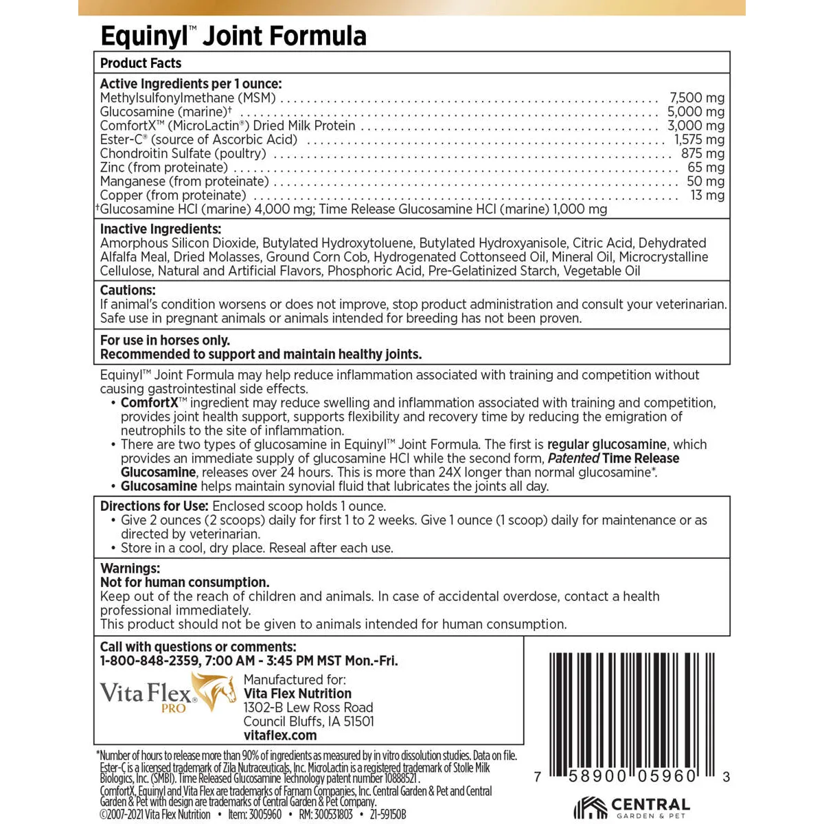 Equinyl Joint Formula Horse Supplement 4 Equinyl Joint Formula Horse Supplement - Image 2
