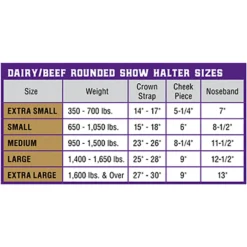Dairy And Beef Rounded Show Halter 11 Dairy And Beef Rounded Show Halter -PBS Animal Health 13898 5