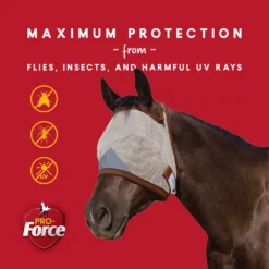 Pro-Force Equine Fly Mask Without Ears 9 Pro-Force Equine Fly Mask Without Ears -PBS Animal Health 15668 4