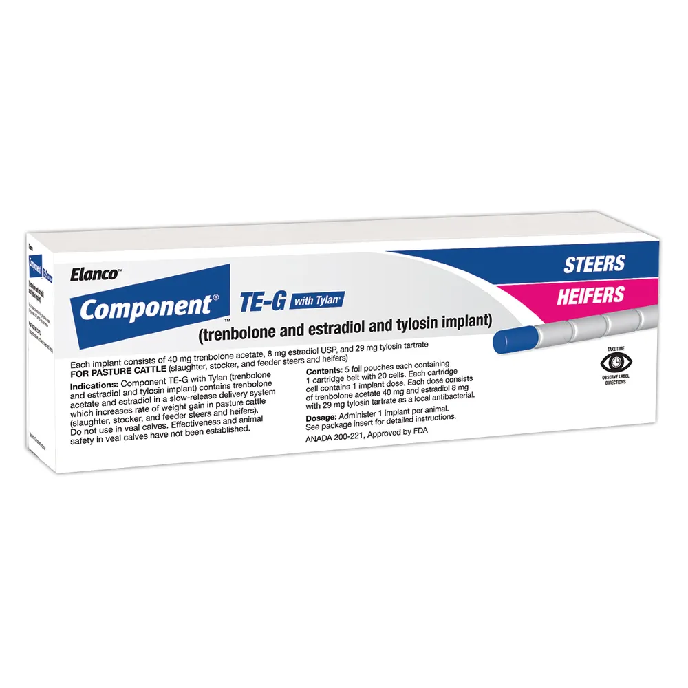 Component TE-G With Tylan Cattle Implants 3 Component TE-G With Tylan Cattle Implants