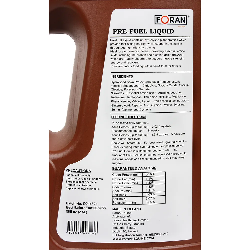 Pre-Fuel Liquid Horse Supplement 6 Pre-Fuel Liquid Horse Supplement - Image 4