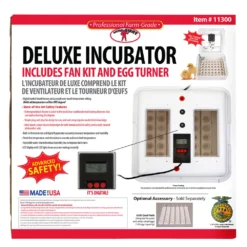 Deluxe Incubator With Egg Turner -PBS Animal Health 18481 3