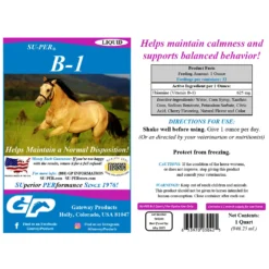 SU-PER B-1 Liquid Horse Supplement -PBS Animal Health 19476 2
