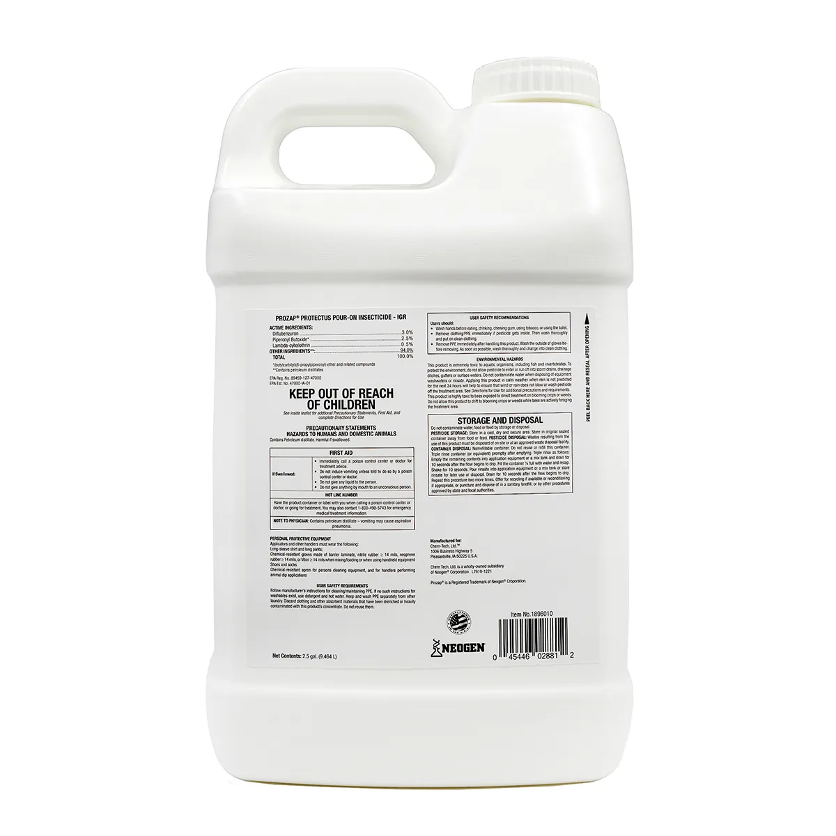 Prozap Protectus IGR Pour-On Insecticide For Beef Cattle 5 Prozap Protectus IGR Pour-On Insecticide For Beef Cattle - Image 3